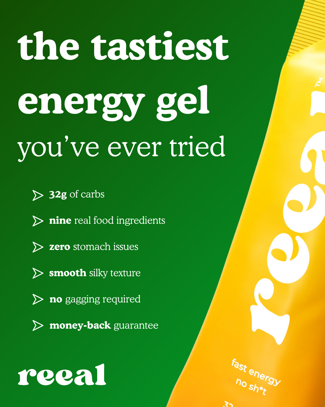 reeal energy gels - 25% off