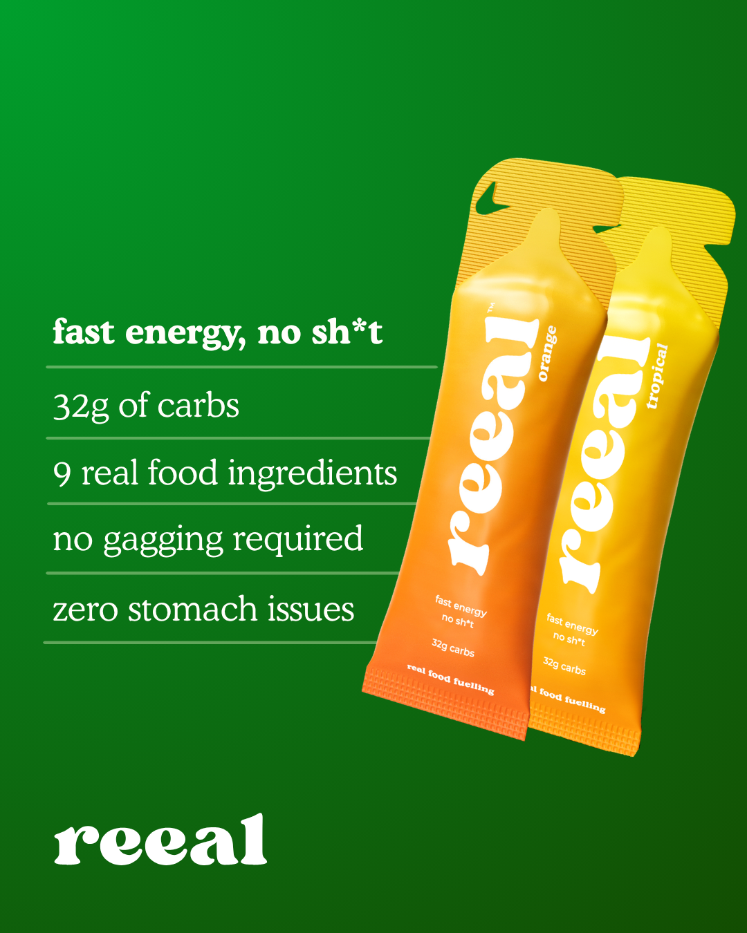 reeal energy gels - 25% off